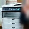 Machine photocopieuse en action